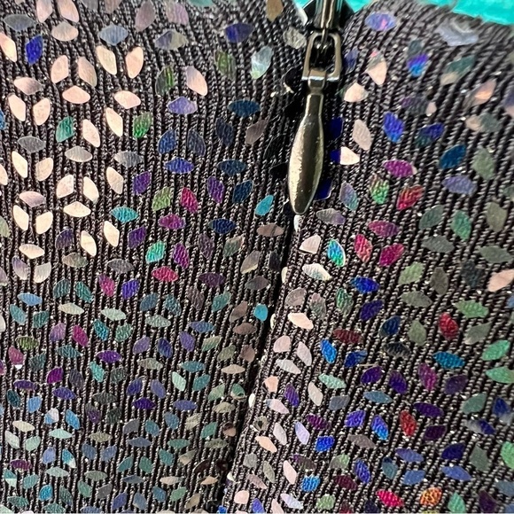 LAVENDER BROWN LITTLE BLACK DRESS SEQUINS SLEEVELESS SIZE SMALL NWT - Picture 4 of 6